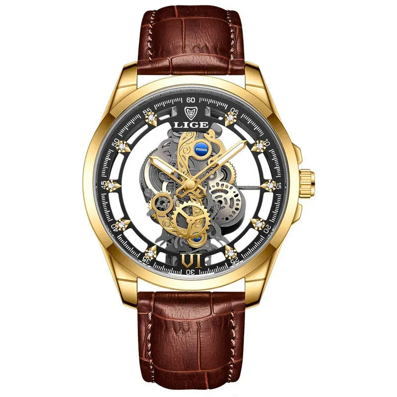 Men's Hollow Waterproof Quartz Watch - Bellarte Enchanté Men's Hollow Waterproof Quartz Watch